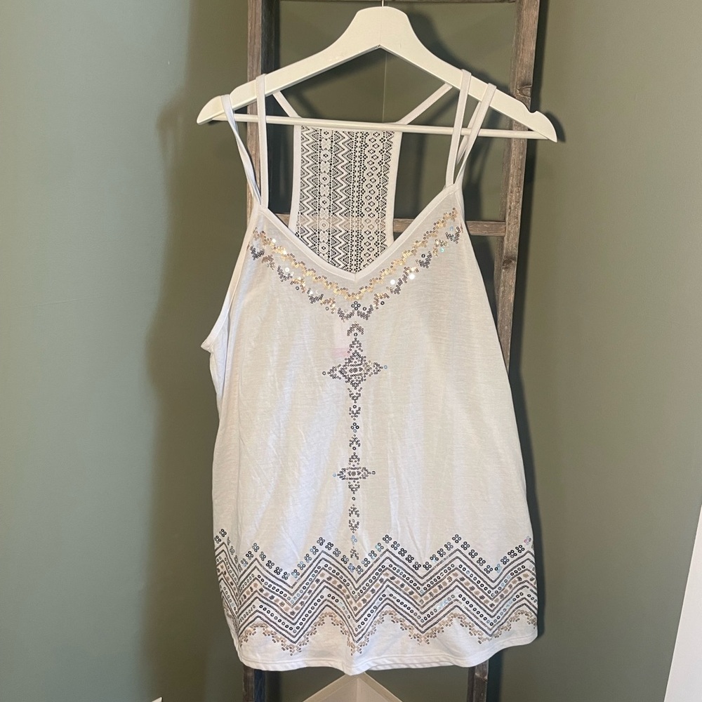 No Boundaries Sequins Tank - XL